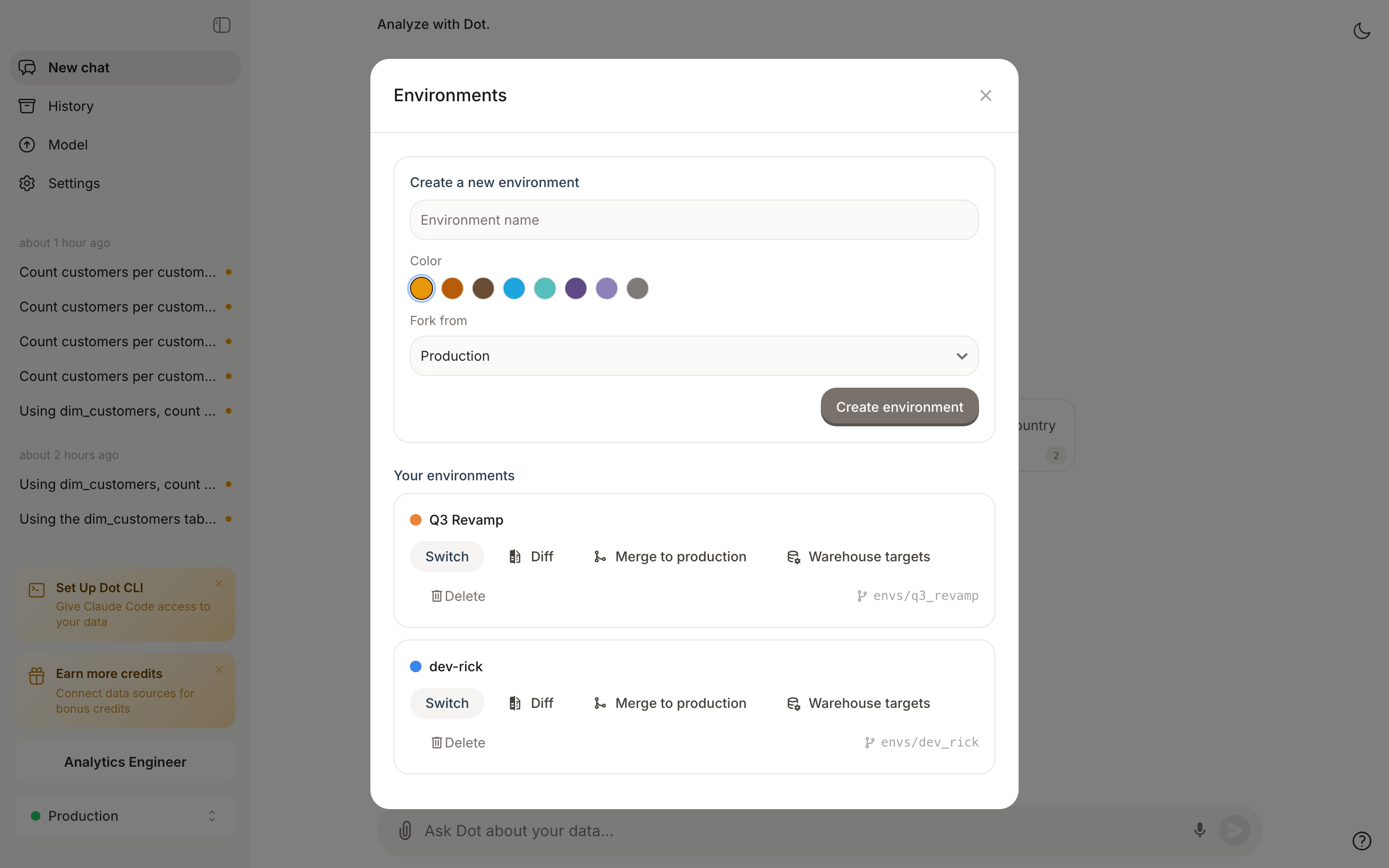 Environment manager